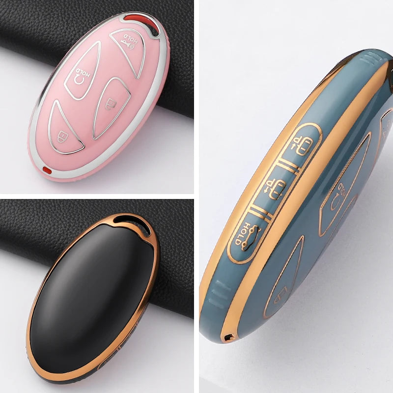 Soft TPU Key Case Cover Shell Hyundai Ionic 6 Grandeur GN7 Kona EV