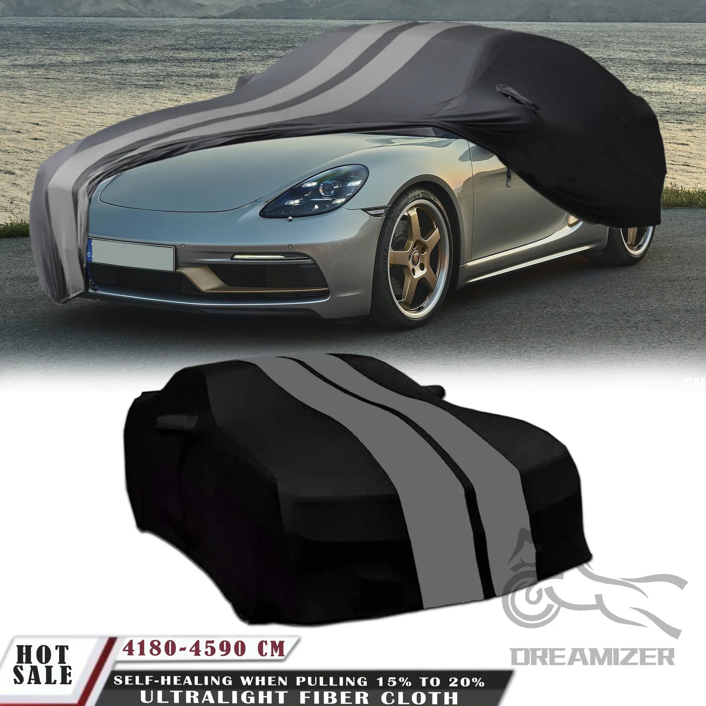 Sports Car Cover Universal Fit – Indoor Dustproof & Sun Protection, All-Weather Fit