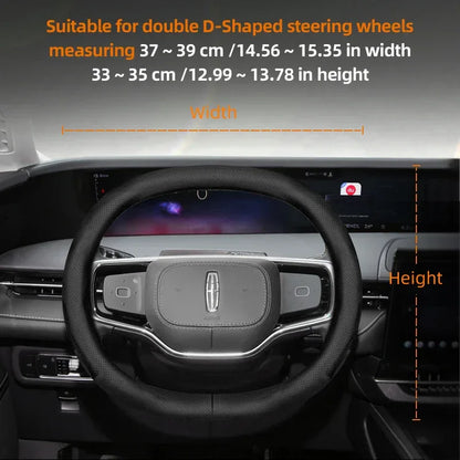 Lincoln Ultra-Thin Breathable Leather Steering Wheel Cover