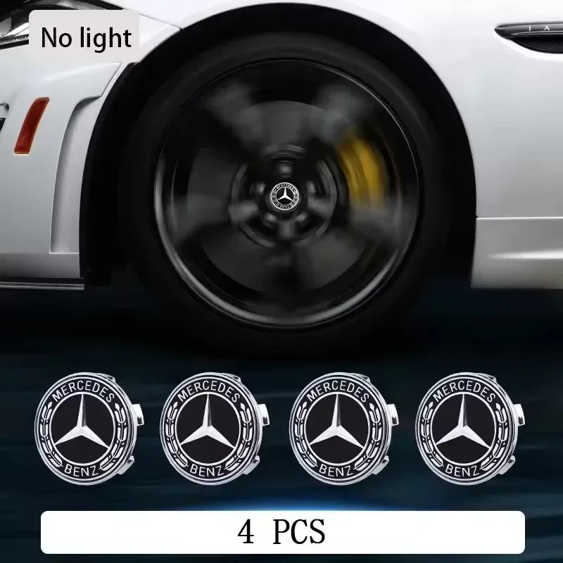 Mercedes Benz LED Hub Light Wheel Caps - Premium Car Accessories