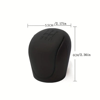 Silicone Shift Knob Cover Anti-Slip Grip 6-Speed Manual Transmission