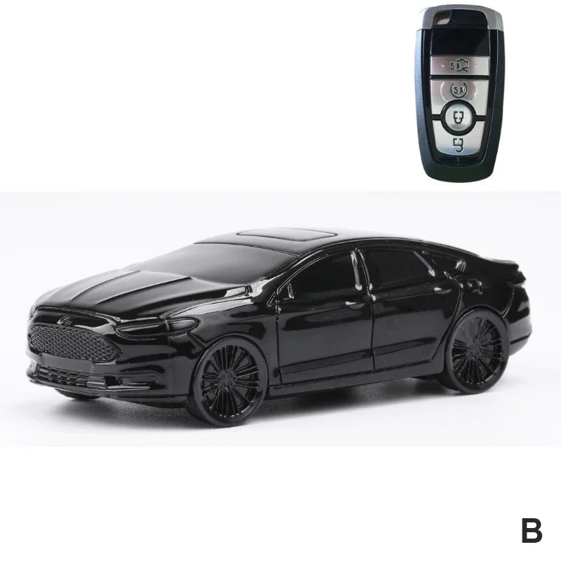 Ford Car-Shaped Key Fob Cover – Explorer, Focus, Mustang & More - B type Black