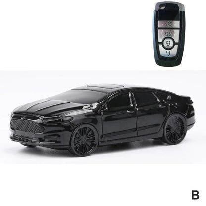 Ford Car-Shaped Key Fob Cover – Explorer, Focus, Mustang & More - B type Black