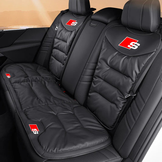 Audi Seat Covers | Universal Front & Rear Cushion Protectors - Cushion Mocha Brown