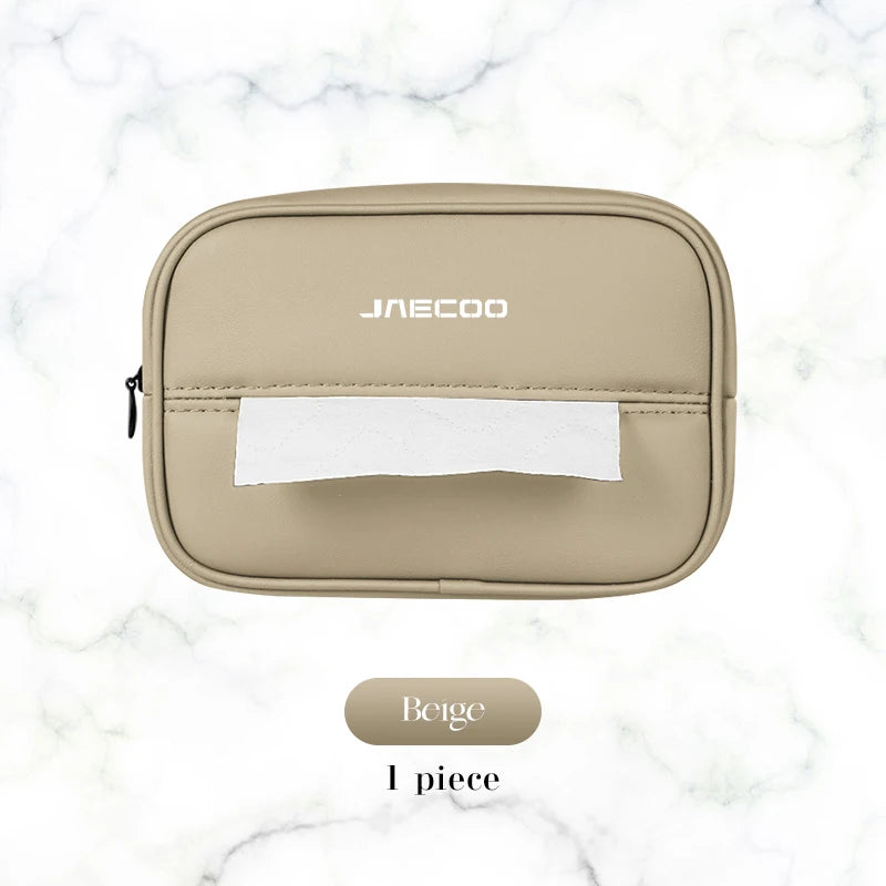 Leather Tissue Box Holder Car Seat Back Organizer Chery Jaecoo J7 J8