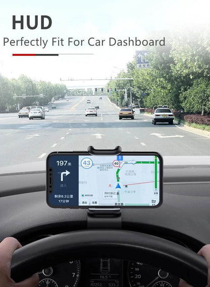 360° Rotatable Car Phone Holder – Universal Dashboard & Windshield Mount Stand - 