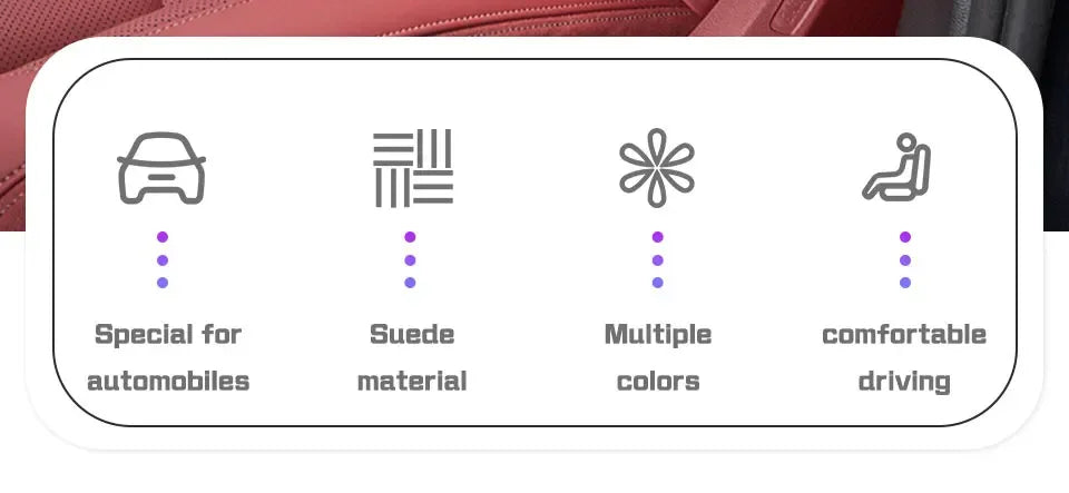 Jaecoo Breathable Suede Neck & Lumbar Support Pillow - set cognac