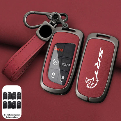 Dodge Zinc Alloy Key Case - A-red keyring