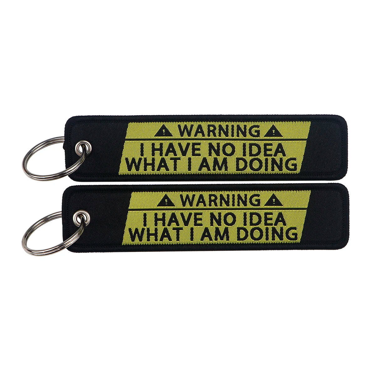 Embroidered Keys Tag Keychain - Personalized Key Identifier Fob