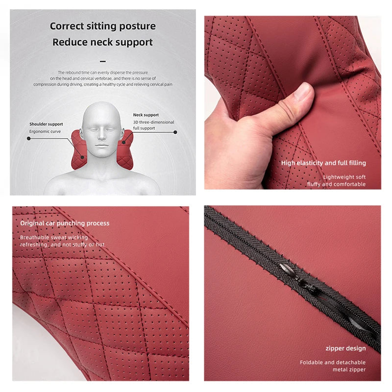 Toyota GR Car Seat Neck Pillow & Lumbar Support