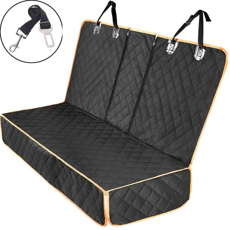 Car Dog Seat Cover – Waterproof Back Seat Protector, Nonslip & Universal Pet Carrier Mat - 