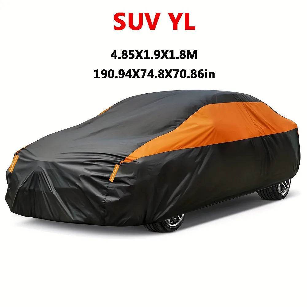 Universal Waterproof Car Cover for SUV/Sedan – Sun, Rain & Snow Protection - S-4.15X1.70X1.50M