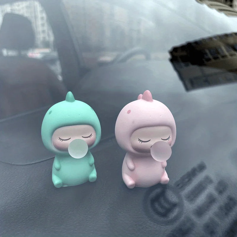 Bubble Dinosaur Car Dashboard Ornament