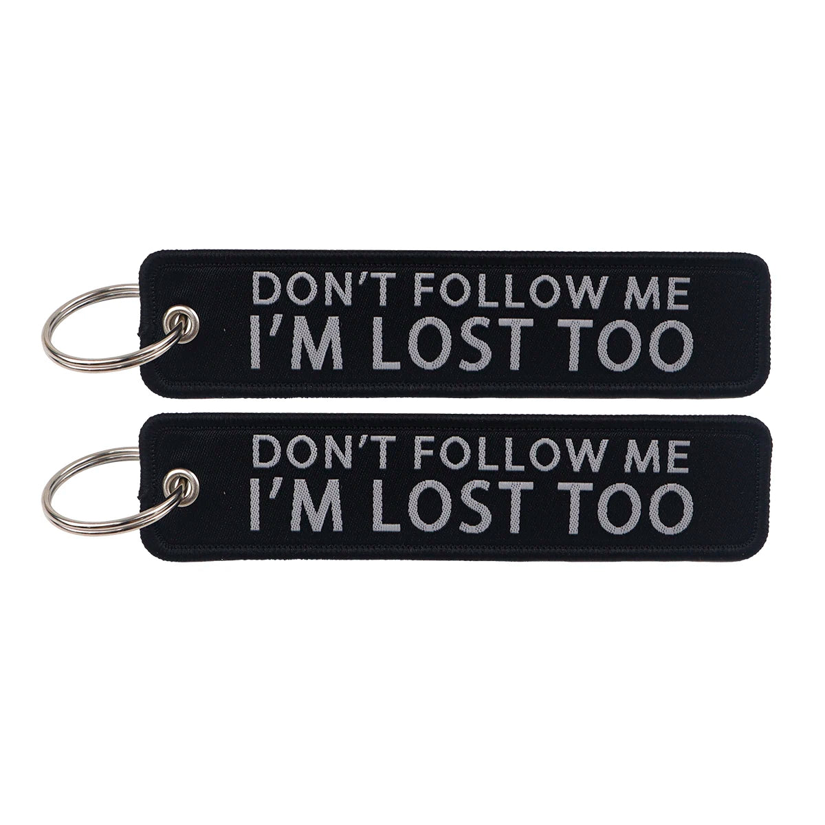 Embroidered Keys Tag Keychain - Personalized Key Identifier Fob