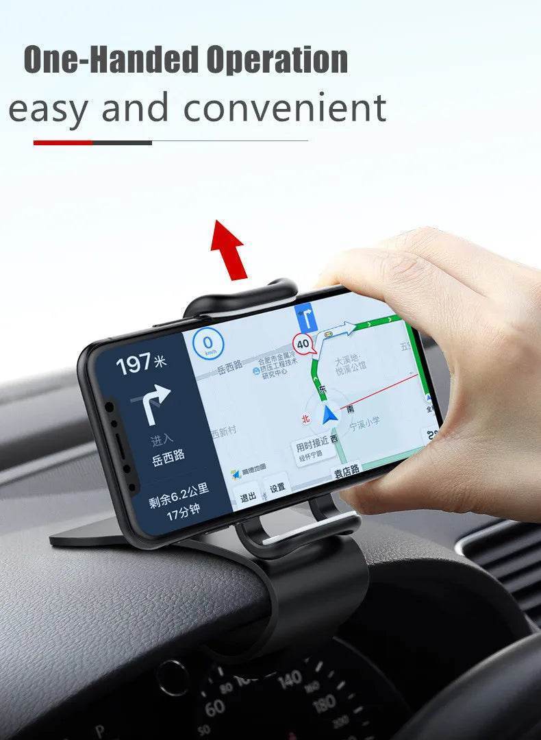 360° Rotatable Car Phone Holder – Universal Dashboard & Windshield Mount Stand - 