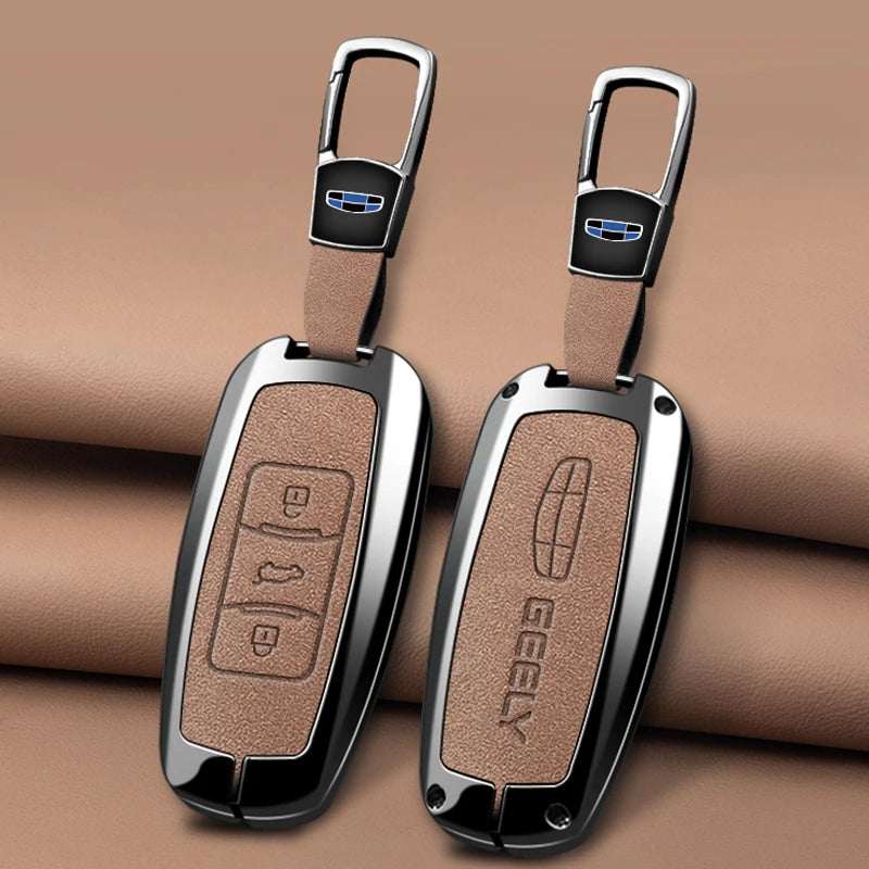 Alloy Remote Key Case for Geely Emgrand 7 EX7 GT GC9 GX3 Atlas GS
