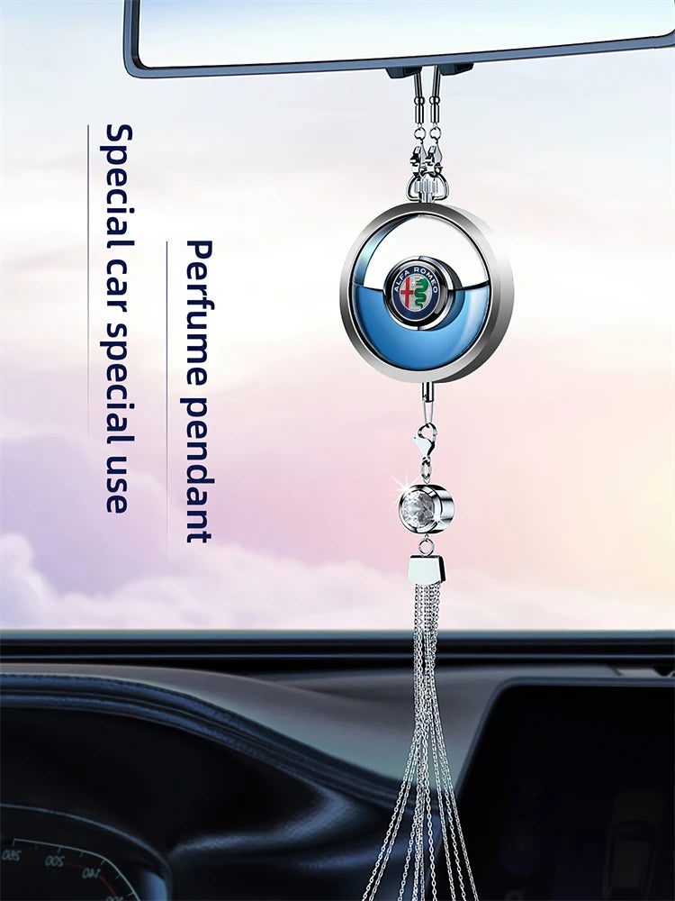 Alfa Romeo Metal Lace Car Air Freshener Pendant