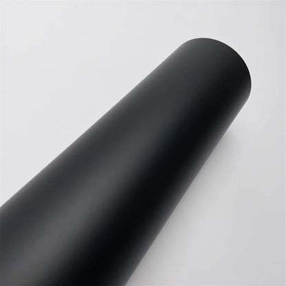 Matte Black Car Vinyl Wrap – Self-Adhesive Film with Air Release for Cars & Motorcycles - 10X152 CM