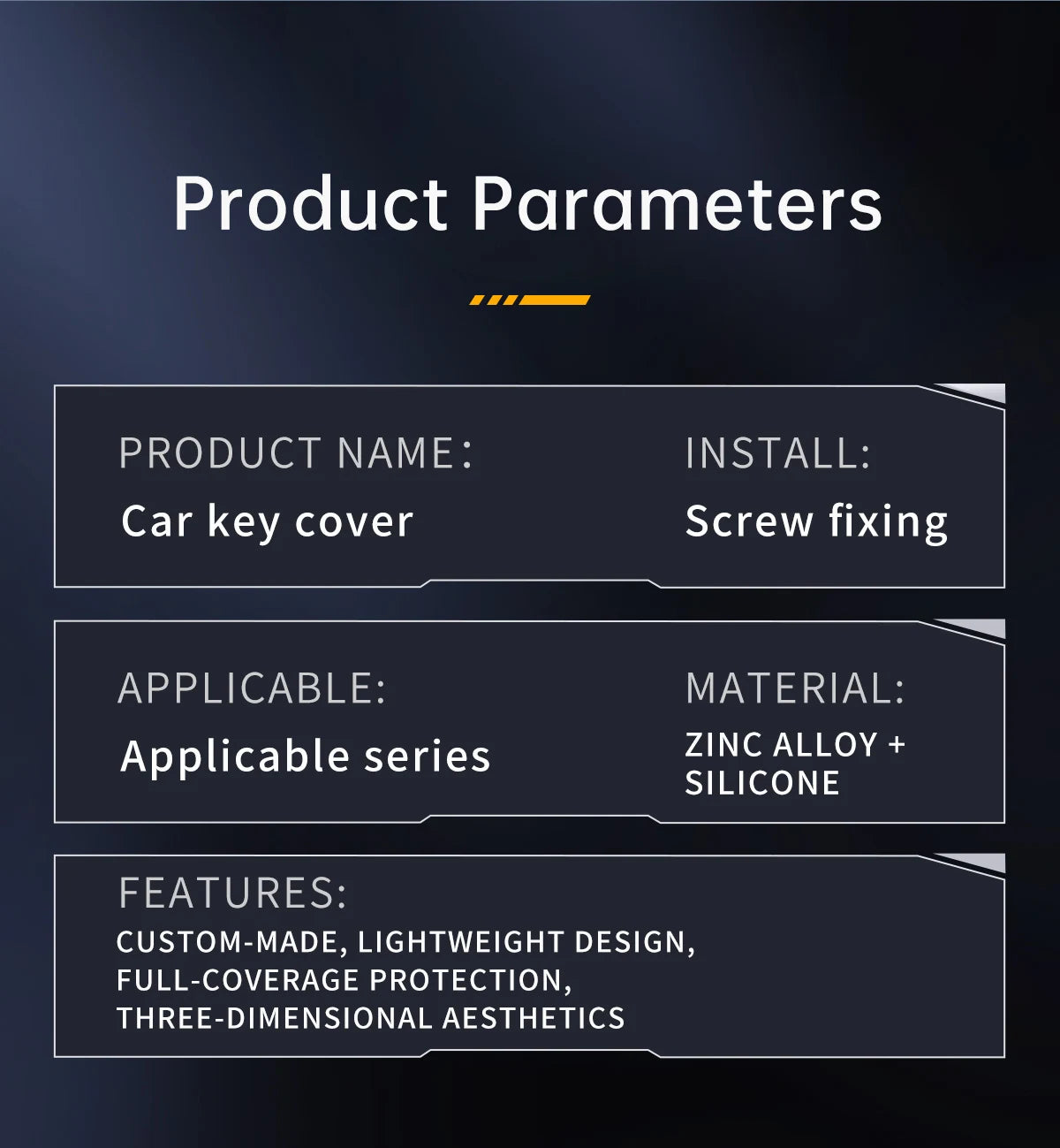 Mercedes-Benz Zinc Alloy Car Key Cover – A, C, E & S Class