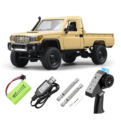 MN82 Series RC Pickup Truck – 4WD Off-Road Climbing Car - MN82 Red-1B