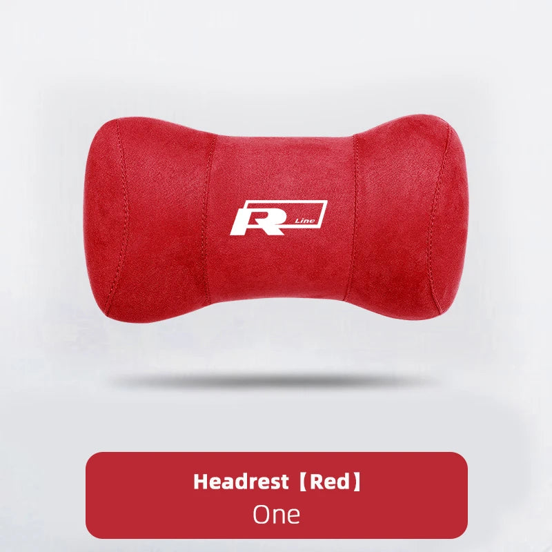 VW Suede Car Headrest Pillow