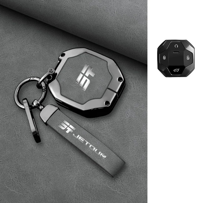 Chery Jetour Traveler 2023-2024 Zinc Alloy TPU Key Case Cover