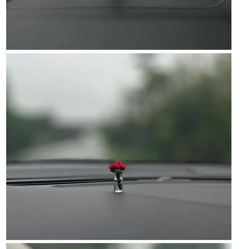 Mini Rose & Sunflower Car Vase