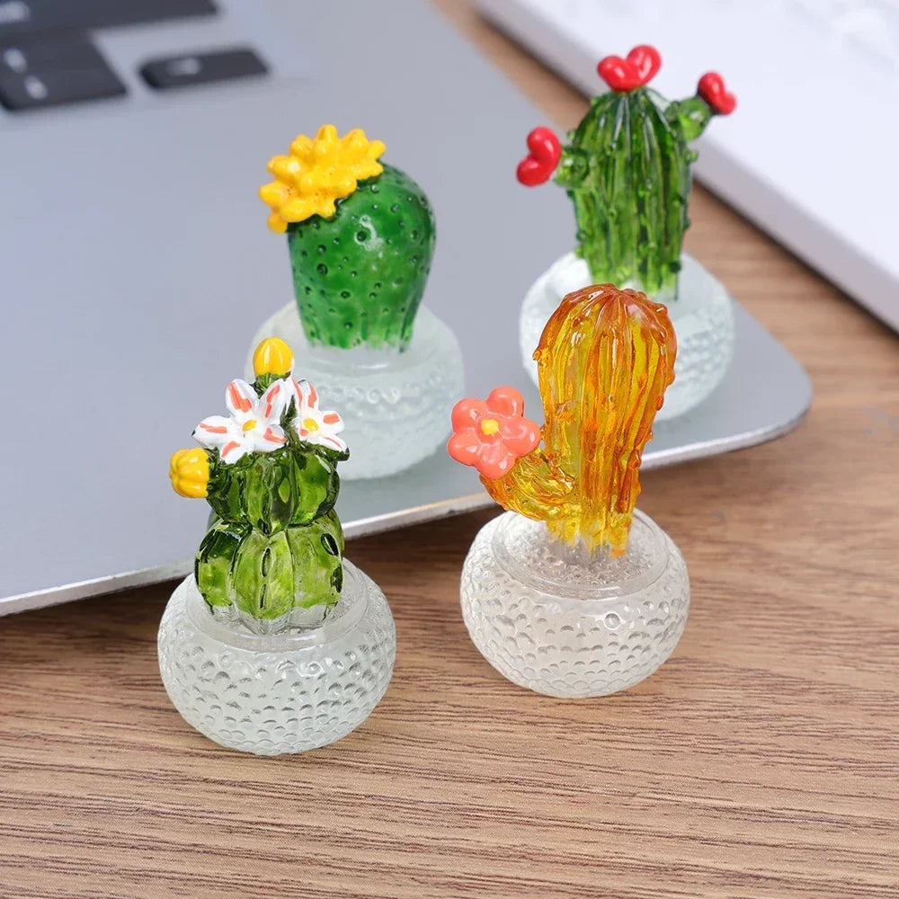 Mini Cactus Car Dashboard Ornament