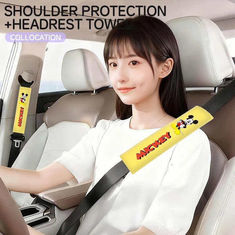 Mickey Mouse Seatbelt Cover - Disney Car Shoulder Pad Cushion