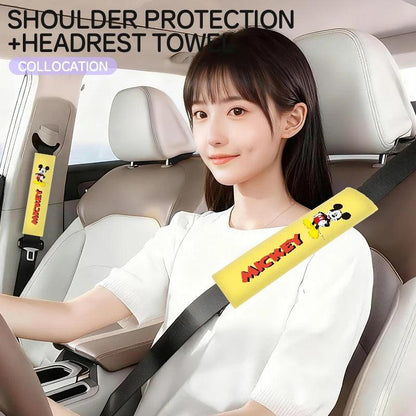 Mickey Mouse Seatbelt Cover - Disney Car Shoulder Pad Cushion