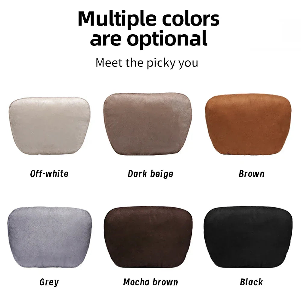 Maybach S-Class Breathable Soft Neck Headrest & Lumbar Support Pillow - Headrest Black