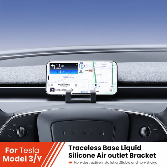 Liquid Silicone Air Vent Phone Holder for Tesla Model 3, Y & Highland