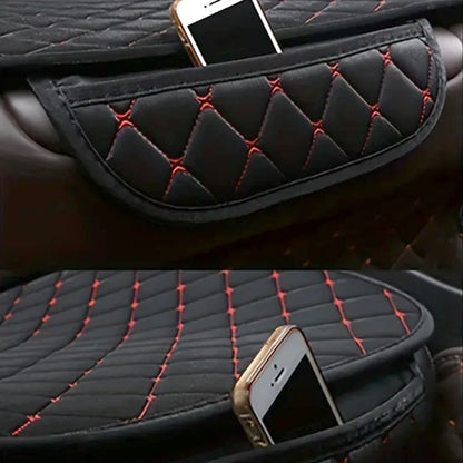 3Pcs Universal Cotton Linen Car Seat Cover Set - All Season