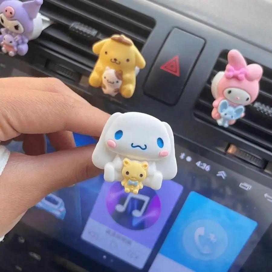 HelloKitty Kuromi Cinnamoroll Car Air Vent Clips Interior Decor
