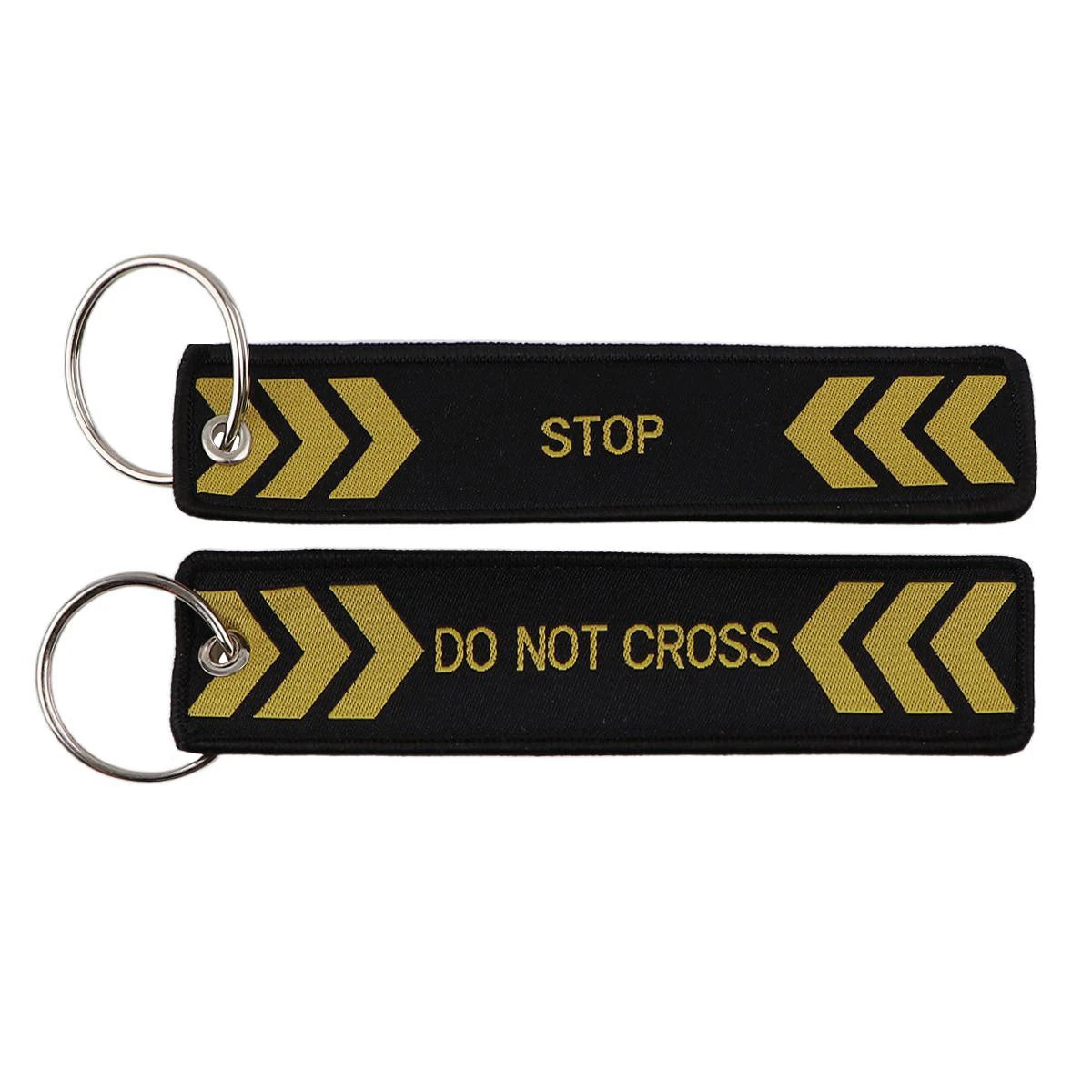 Embroidered Keys Tag Keychain - Personalized Key Identifier Fob