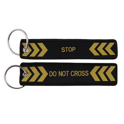 Embroidered Keys Tag Keychain - Personalized Key Identifier Fob