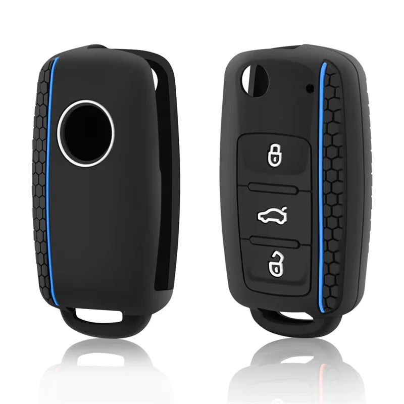 VW Golf, Skoda Superb & Seat Leon 3 Button Silicone Key Cover
