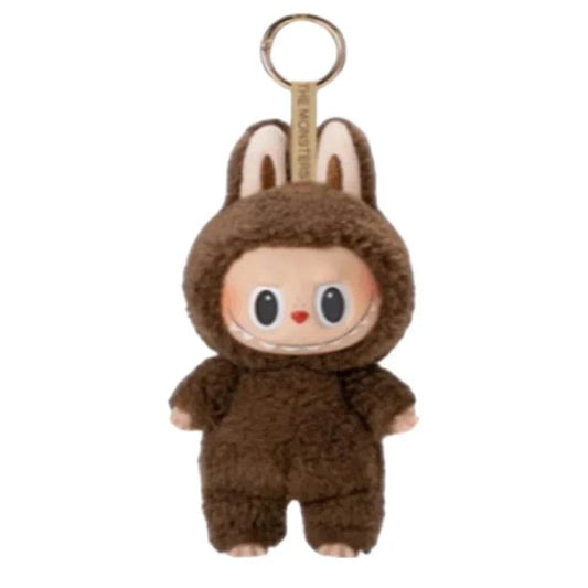Labubu Plush Keychain – Kawaii Monster Backpack Pendant - Brown