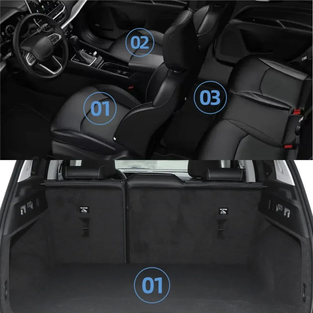 MG MG4 EV Floor Mats 2022-2024 TPE 3D All Weather Car Trunk Pad Set - Trunk A