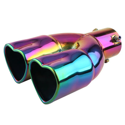 63mm Stainless Steel Exhaust Tip with Colorful Muffler Finish