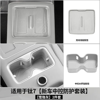 BYD Ti7 Behind-Screen Dashboard Storage Box - Gray 2 Pcs