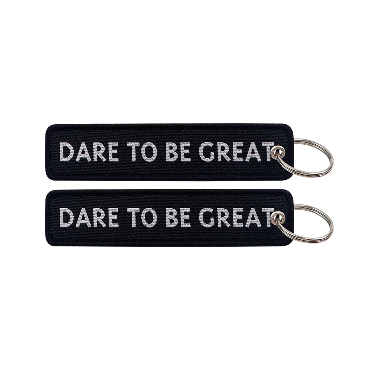 Embroidered Keys Tag Keychain - Personalized Key Identifier Fob