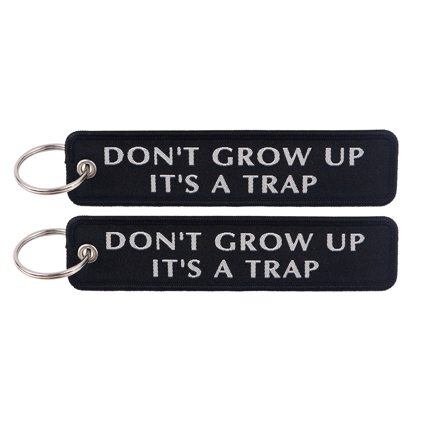 Embroidered Keys Tag Keychain - Personalized Key Identifier Fob
