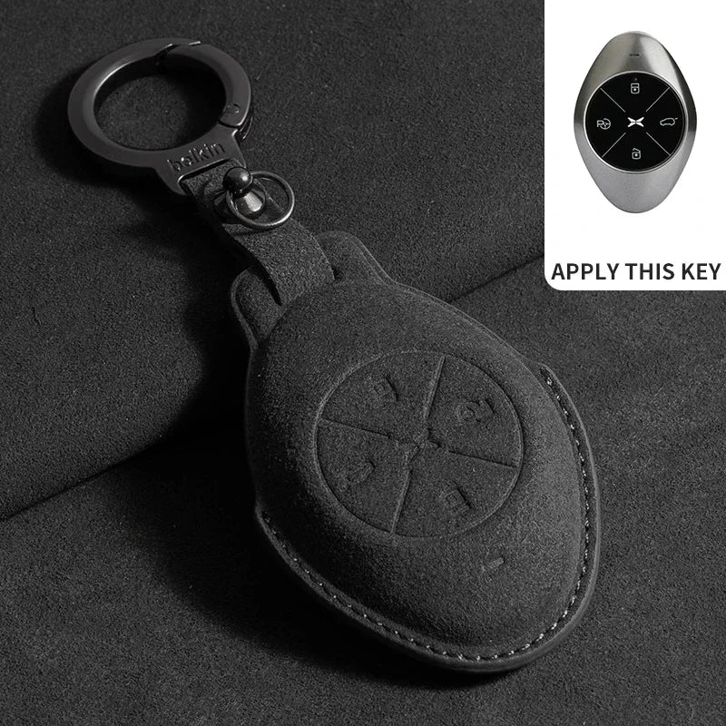 XPeng Suede Key Case - Black  A1