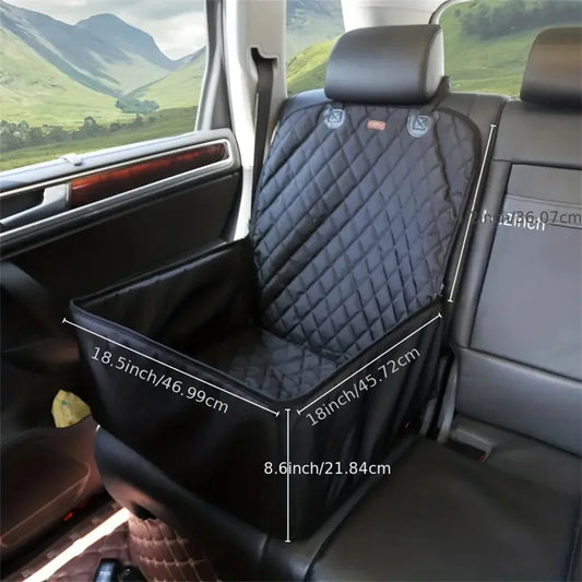 Fabric Dog Car Seat Cover – Quilted, Waterproof & Anti-Slip Pet Protector for Cars, Trucks & SUVs - 