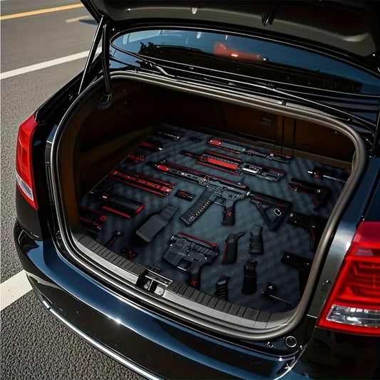 Gun Print Trunk Mat for Sedans, SUVs & Trucks