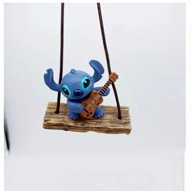 Disney Stitch Car Rearview Mirror Hanging Pendant Action Figure