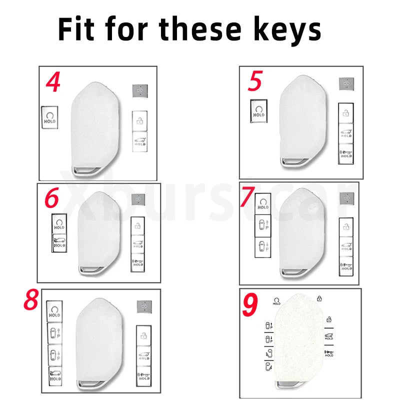 Kia Transparent TPU Key Case — EV9, K5, Carnival, Picanto
