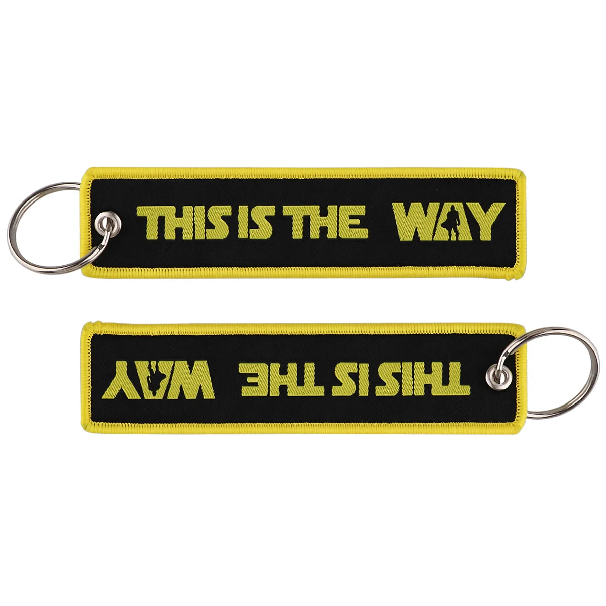 Embroidered Keys Tag Keychain - Personalized Key Identifier Fob