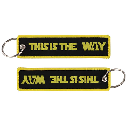 Embroidered Keys Tag Keychain - Personalized Key Identifier Fob